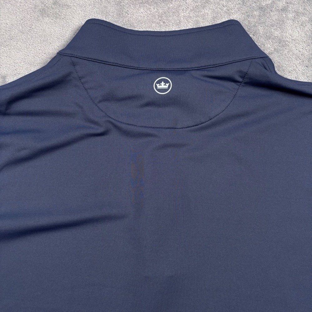Peter Millar Pullover Mens 2XL Blue 1/4 Zip XXL Golf Crown Sport Perth Stretch - Picture 12 of 14